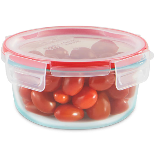 Freshlock 4-cup Round Glass Storage with lid